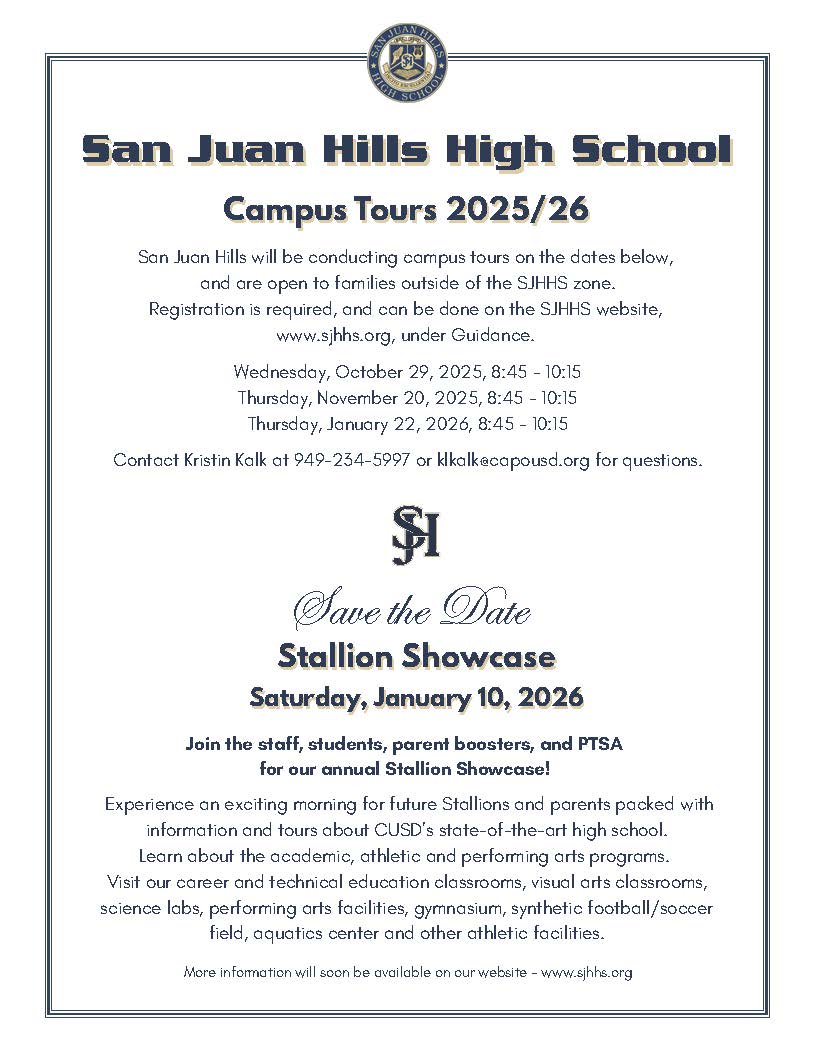 SJHHS Campus Tours