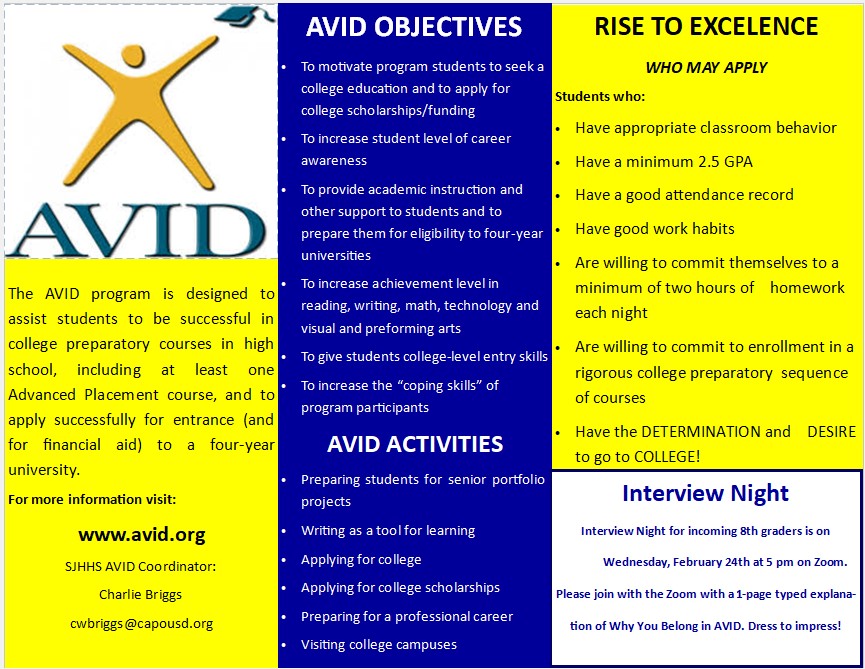 AVID Recruitment Brochure