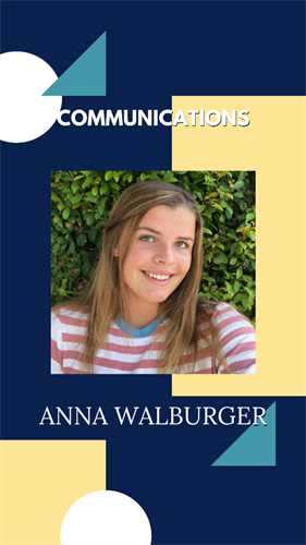 Communications director Anna Walburger