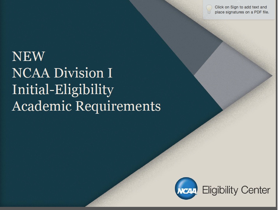 NCAA Division one  PDF